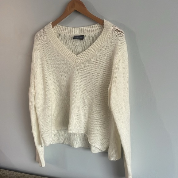 Wooden Ships Cream Knit Sweater Size S/M - Picture 3 of 11